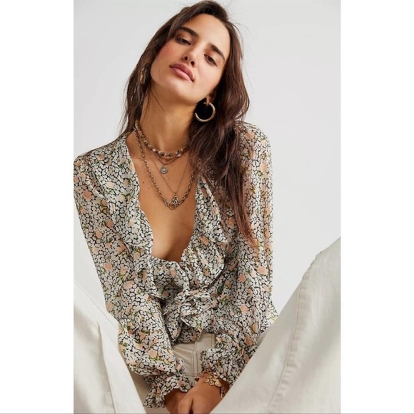 NEW Free People Gigi Printed Maxi Size XS - Picture 3 of 16